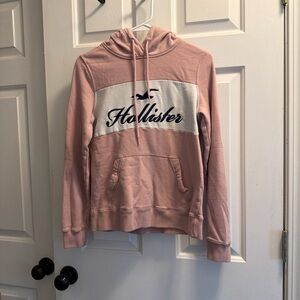 Hollister Light Pink Logo Hoodie